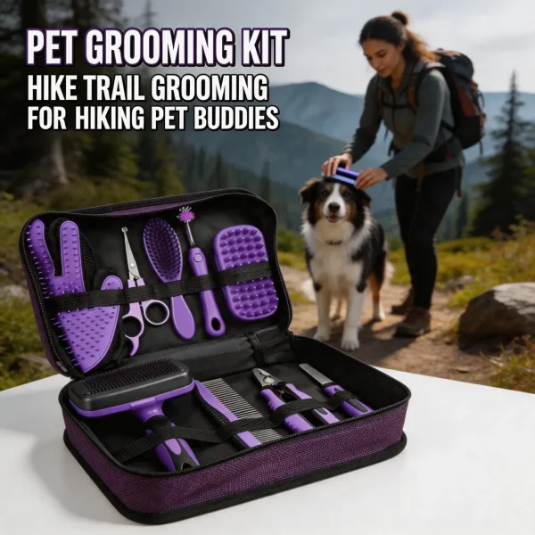 Set Pet Cleaning Grooming Tool