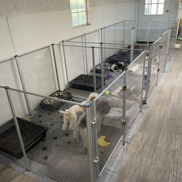 1Pc Large Acrylic Dog Playpen Cage